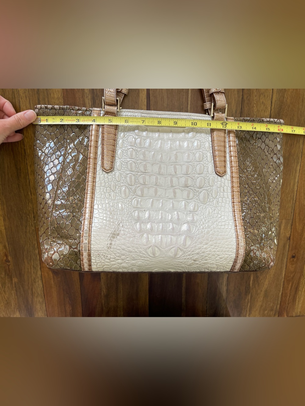 Brahmin Croc-Embossed Tote - Picture 4 of 14
